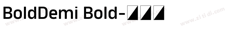 BoldDemi Bold字体转换